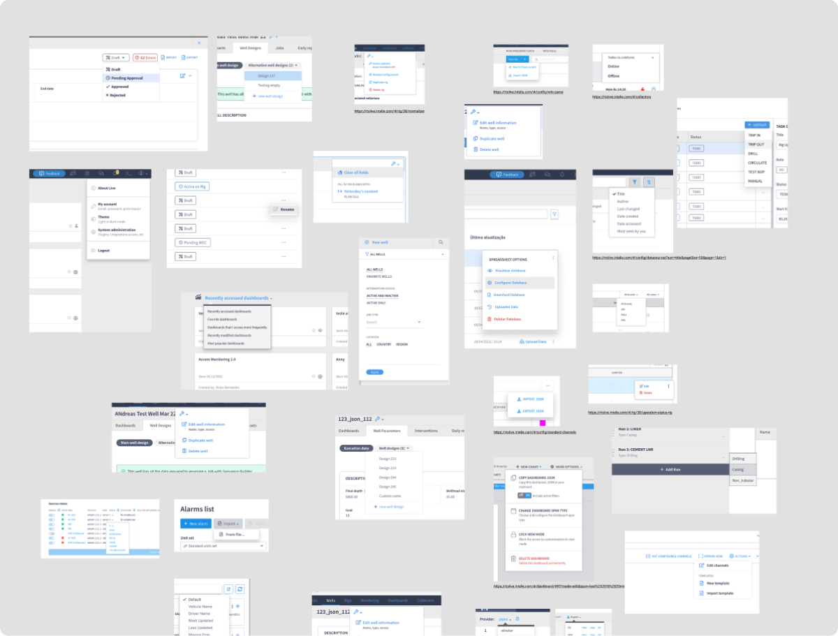 We counted more than 60 similar menus with different patterns